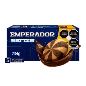 Galletas con relleno sabor a chocolate Senzo 5 paketines de 4 galletas 234 g