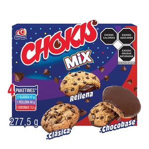 Galleta Chokis Mix con 4 paquetes