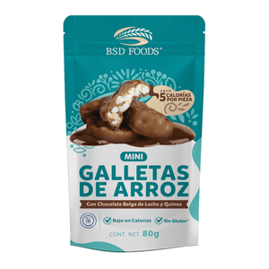 Mini Galletas de Arroz con Chocolate 80 g