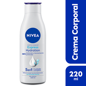 NIVEA Body crema corporal express hydration para piel normal 220 ml