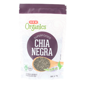 HEB Organics Semillas de Chía Negra Orgánicas 180 g