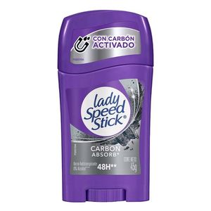 Desodorante Antitranspirante para Mujer en Barra Lady Speed Stick Carbón Absorb 45 g