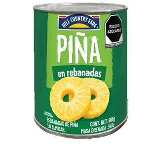 HCF Fruta Enlatada Piña en Rebanadas 565 g