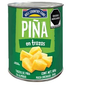 HCF Fruta Enlatada Piña en Trozos 565 g