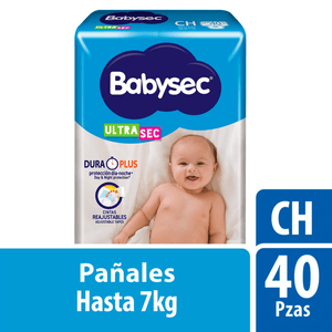 Babysec Pañal Ultrasec Talla Ch 40 Pz