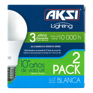 Foco Led 2pack 9w Eco Luz Blanca 1 Pz