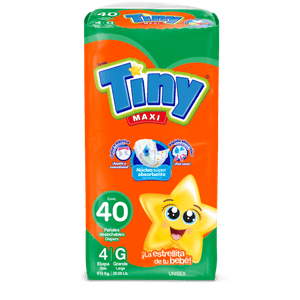 Pañal Desechable Pañal Desechable Tiny Maxi Gran 40 Pz