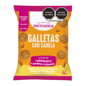 Morama Galletas Canela de Almendra, Avena y Lin 32 g