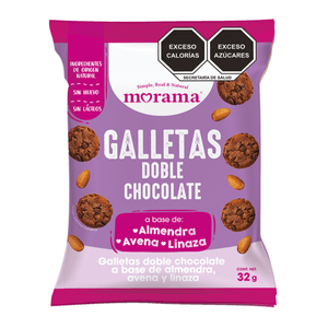 Morama Galletas Doble Chocolate de Almendra, Ave 32 g