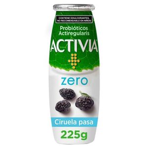 Activia Alimento Lácteo Fermentado Ciruela Pasa sin Azúcar 225 g