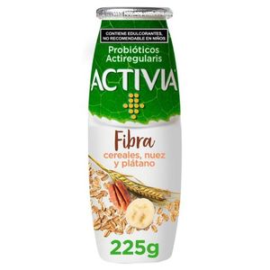 Activia Alimento Lácteo Fermentado Cereal Nuez y Plátano 225 g