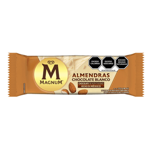 Paleta Magnum Chocolate Blanco Almendras 90 Ml