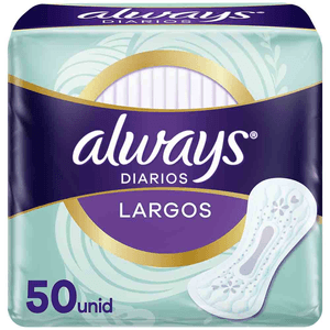 Always Protectores Diarios Largos con 50 pz