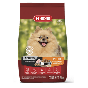 Alimento para Perro Adulto Raza Pequeña con Pollo y Granos 3 kg