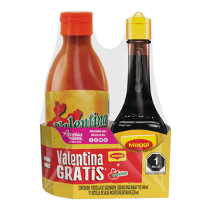 Maggi Sazonador Liquido Jugo Maggi 100ml +Salsa Picante Valentina 250 ml