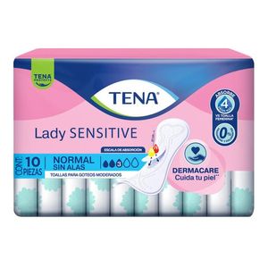 Toalla Para Incontinencia Lady Sensitive 10 Pz