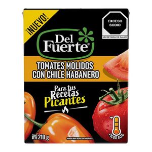 Del Fuerte Tomates Molidos con Chile Habanero 210 g