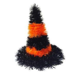 Halloween Sombrero Negro con Naranja 25 cm