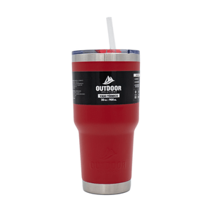 Vaso Rojo de Acero Inoxidable Outdoor Solutions 90 1 Pz