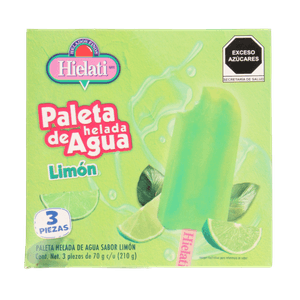 Caja de Paletas Sabor Limón 3 Piezas 3 Pz