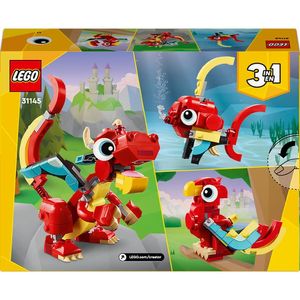 LEGO Creator Dragón Rojo Set de juguetes en de animales 31145