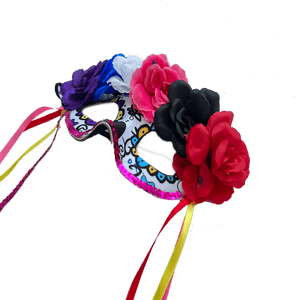 Antifaz Catrina con Flores 1 Pz