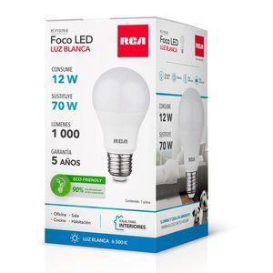 Foco Led Individual 12w 6500k 1 Pz