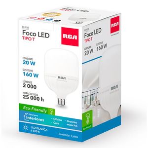 Foco Led Tipo T de 20w 1 Pz