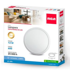 Lámpara de Sobreponer 12w, Luz Blanca 1 Pz