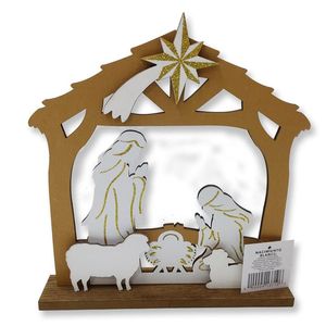 Decoracion Naciimiento Mdf 23x24cms Cl 1 Pz