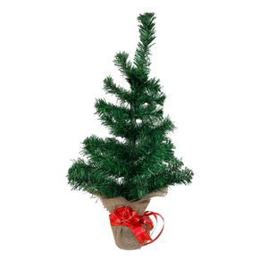 Arbol Artificial con Moño Verde 60 Cm 1 Pz