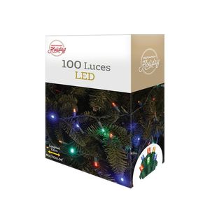 Luces Serie de 100 Led Multicolor 1 Pz