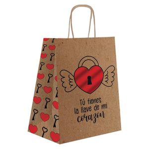 Bolsa Regalo Grande Kraft Corazon 1 Pz