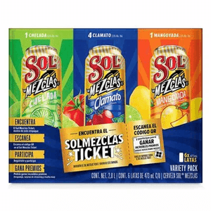 Cerveza Mezcla Variety Pack Sol 473 Ml