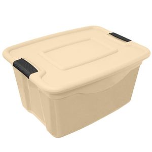 Caja 5 Gal / 19 Lts Gorila Lock C/Tapa Beige 1 Pz