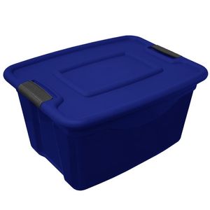 Caja 5 Gal / 19 Lts Gorila Lock C/Tapa Y Azul Mari 1 Pz