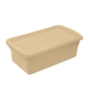 Caja Zapatera Miami con Tapa Beige 1 Pz