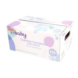 HEB Baby Caja de Toallitas Húmedas para Bebé con 6 pz